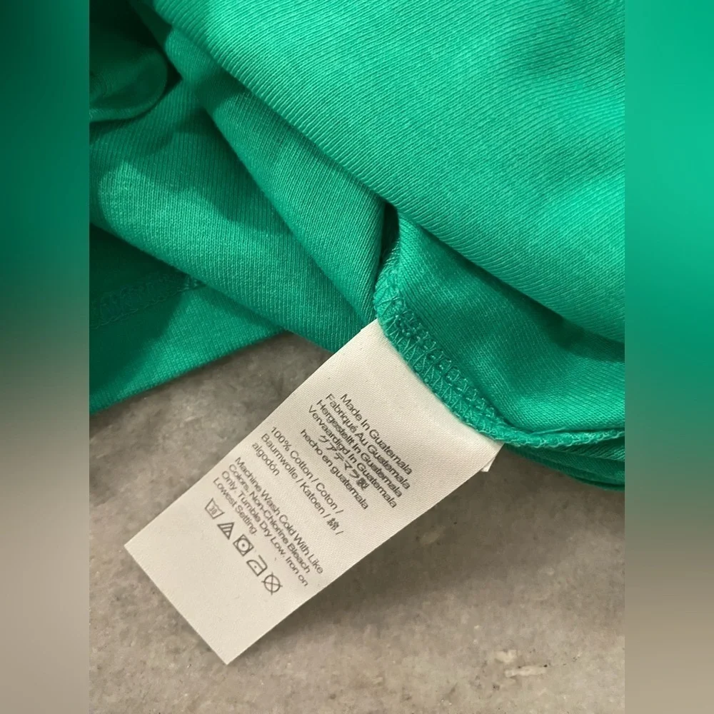 NWOT J. Crew Size XXS Green Mid Weight Scoop Neck Knit Cotton Tank Top
